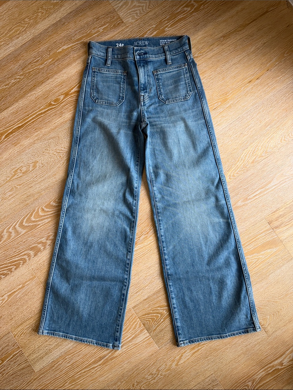 J. Crew Wide leg jeans